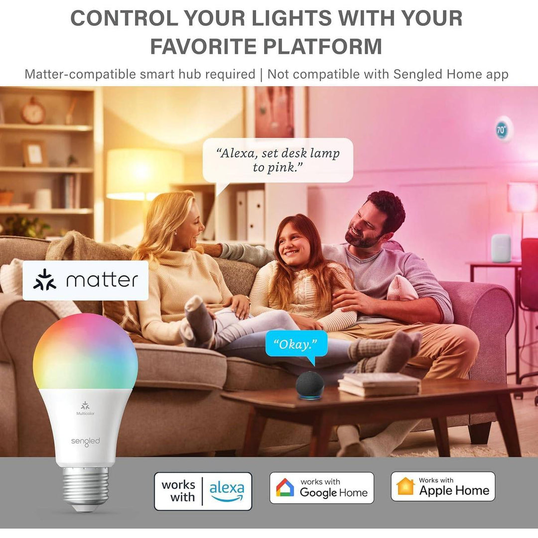 Sengled Smart Multicolor LED Bulb, Matter & Alexa Ready - DOKUTRONIX