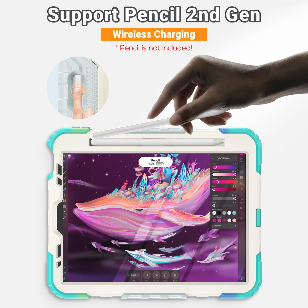 SEYMAC Colorful iPad Air 5/4 Shockproof Case - DOKUTRONIX