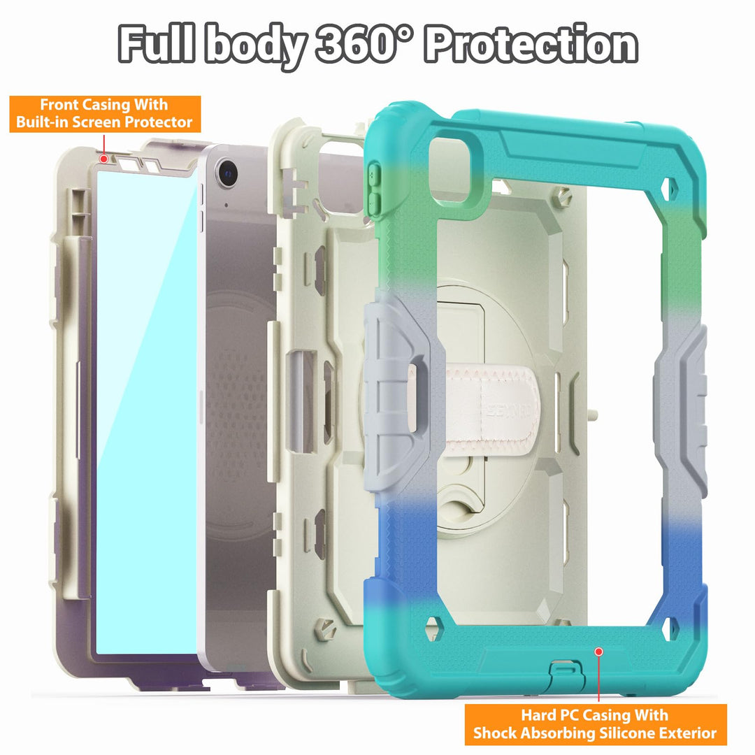 SEYMAC Colorful iPad Air 5/4 Shockproof Case - DOKUTRONIX