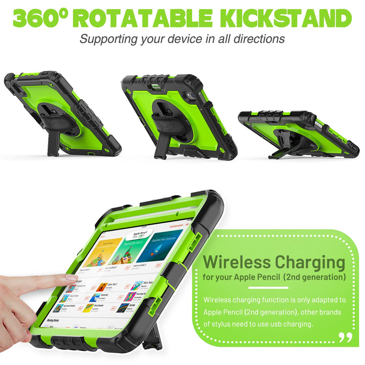 SEYMAC iPad Mini 7/6 Rotating Case with Strap & Stand - DOKUTRONIX