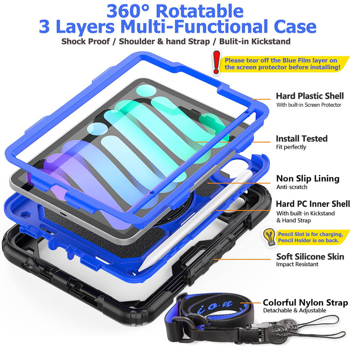 SEYMAC iPad Mini 7/6 Protective Case - DOKUTRONIX