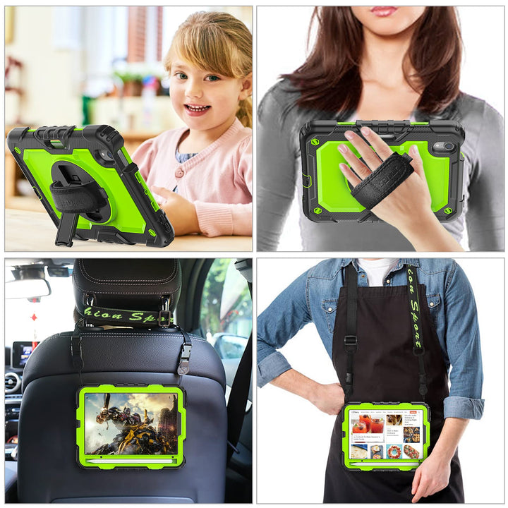 SEYMAC iPad Mini 7/6 Rotating Case with Strap & Stand - DOKUTRONIX