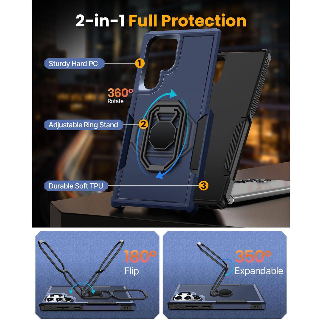 Galaxy S22 Shield Stand Case - DOKUTRONIX