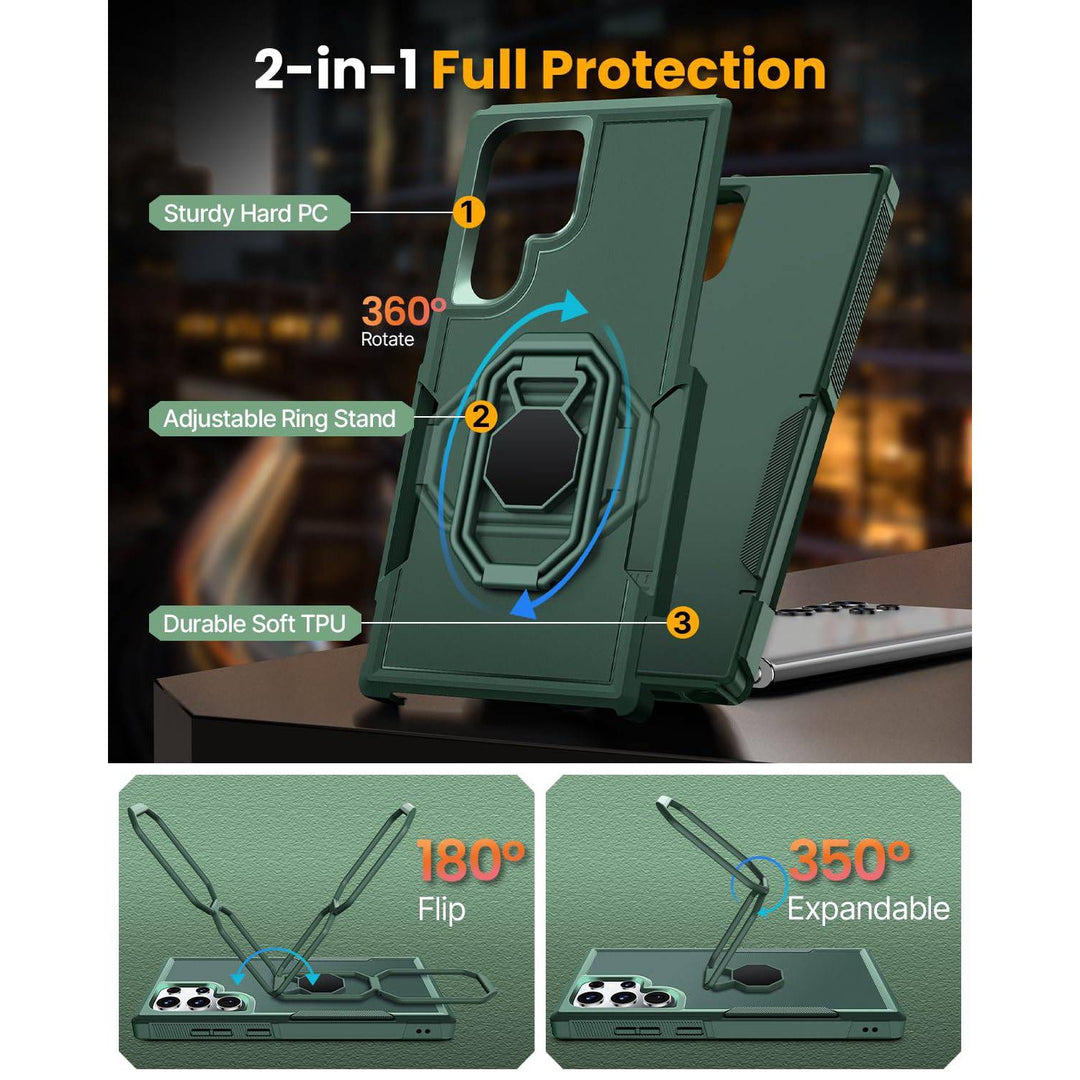 Galaxy S22 Shield Stand Case - DOKUTRONIX