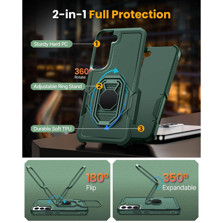 Galaxy S22 Shield Stand Case - DOKUTRONIX