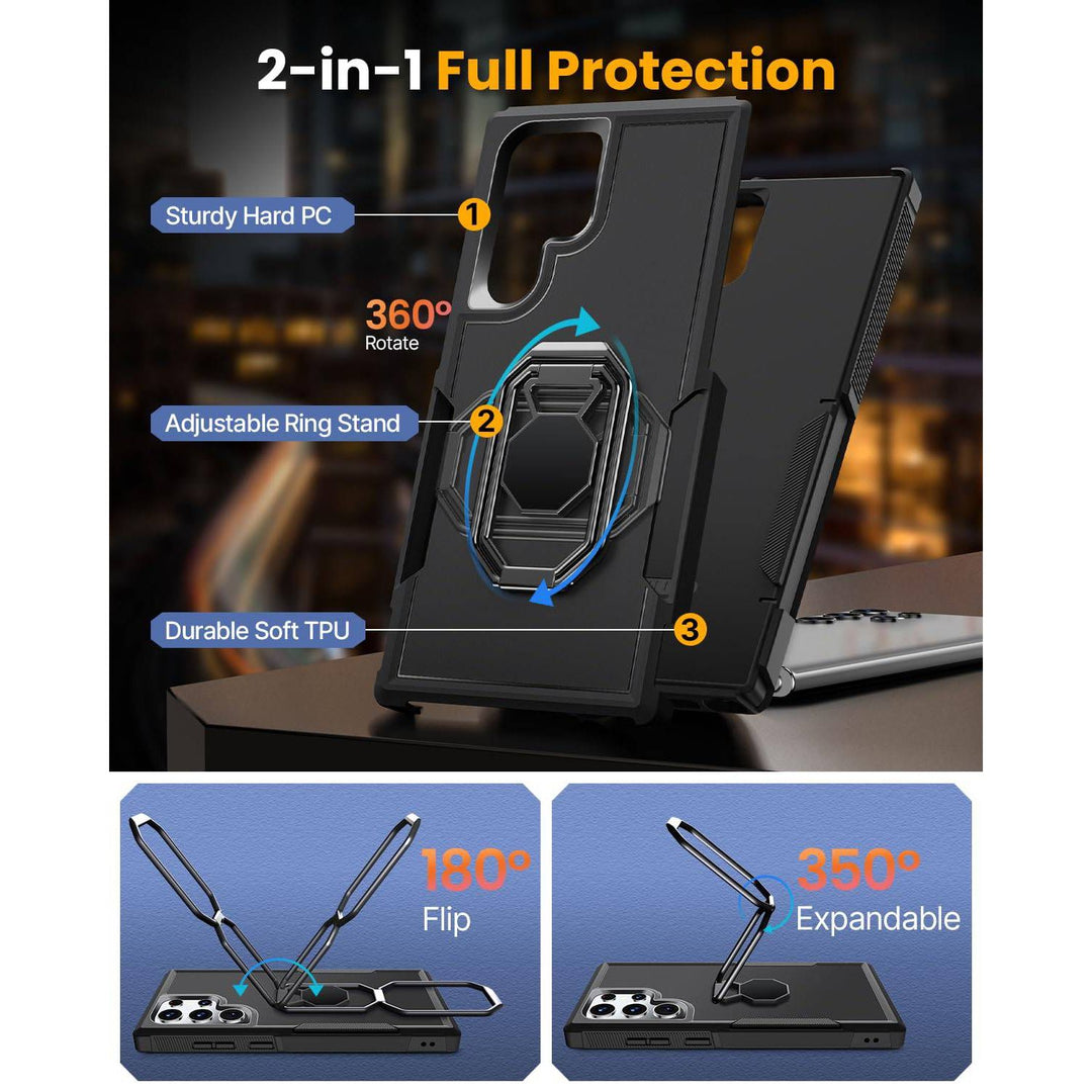 Galaxy S22 Shield Stand Case - DOKUTRONIX