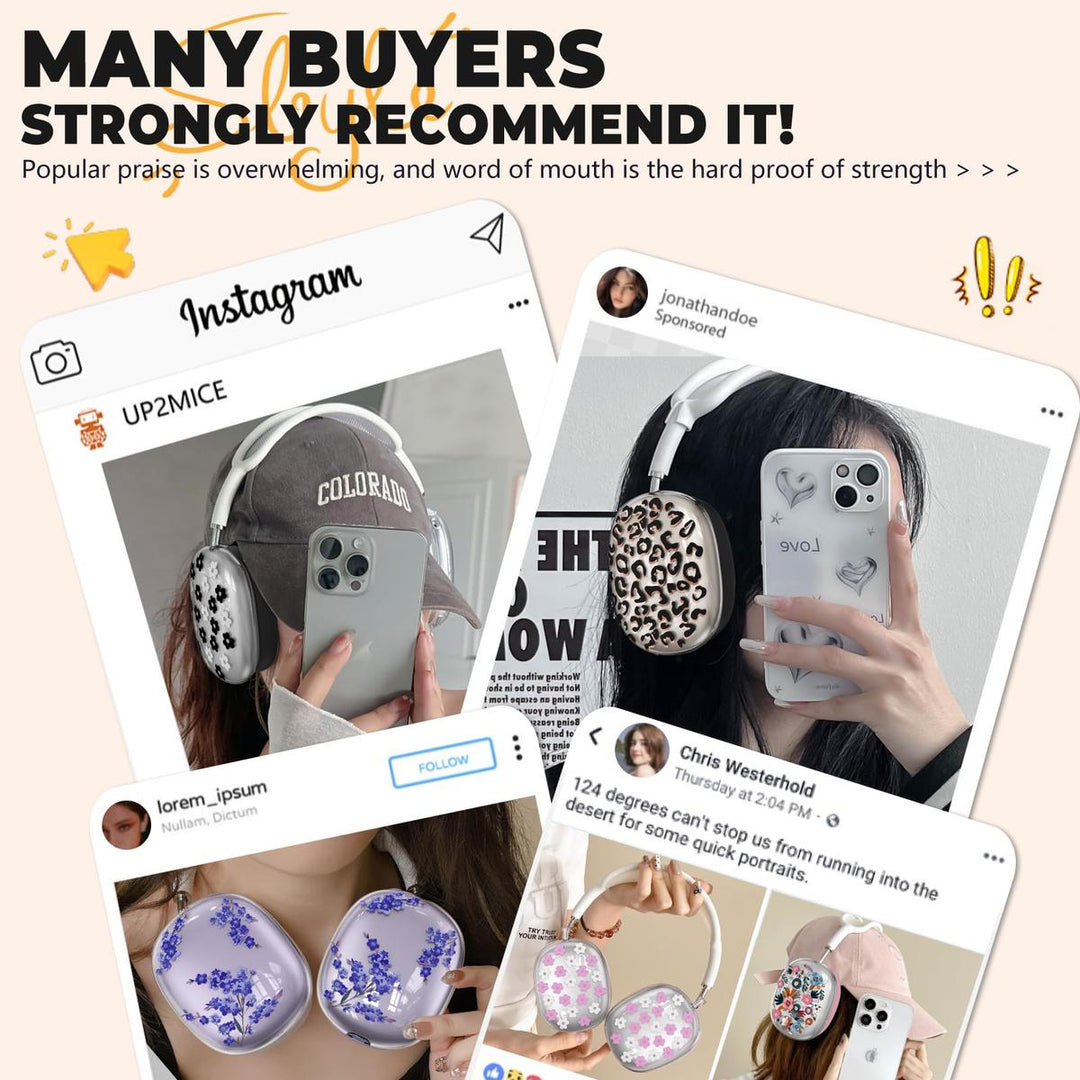 FlowerFlex AirPod Max Covers - DOKUTRONIX