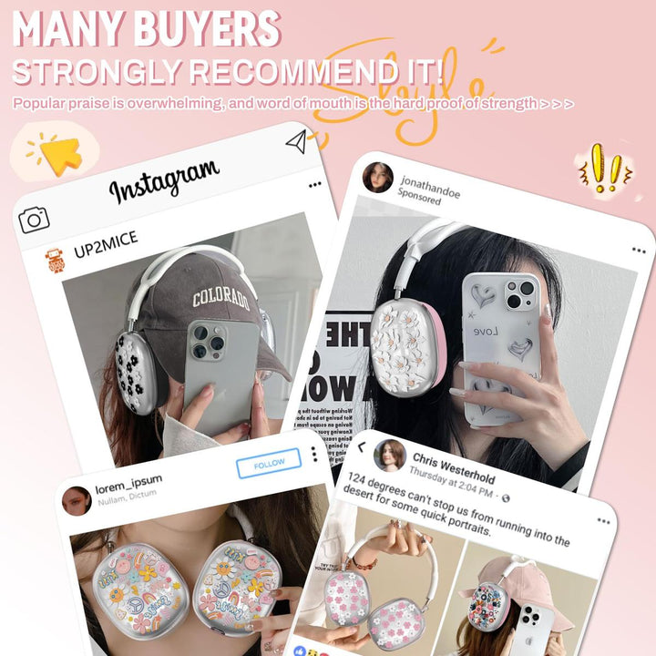 FlowerFlex AirPod Max Covers - DOKUTRONIX