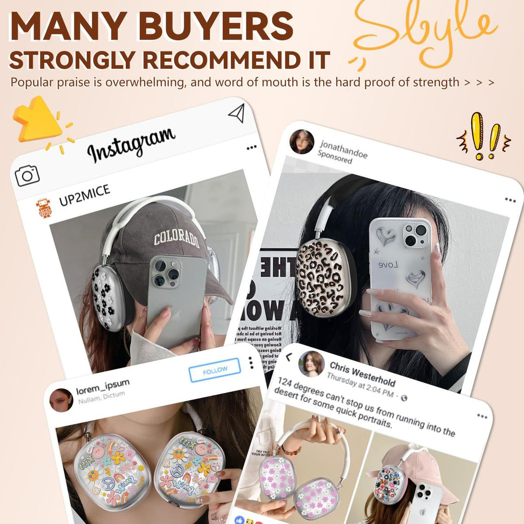 FlowerFlex AirPod Max Covers - DOKUTRONIX