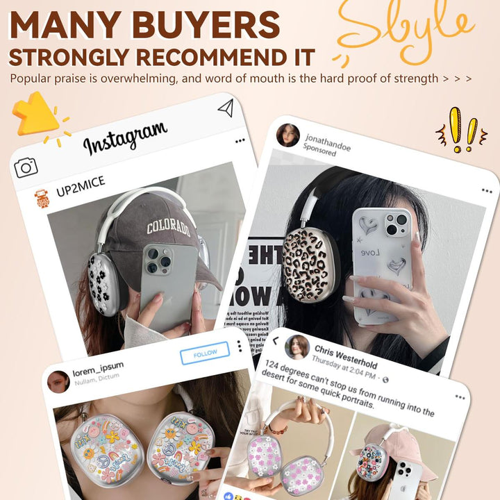 FlowerFlex AirPod Max Covers - DOKUTRONIX