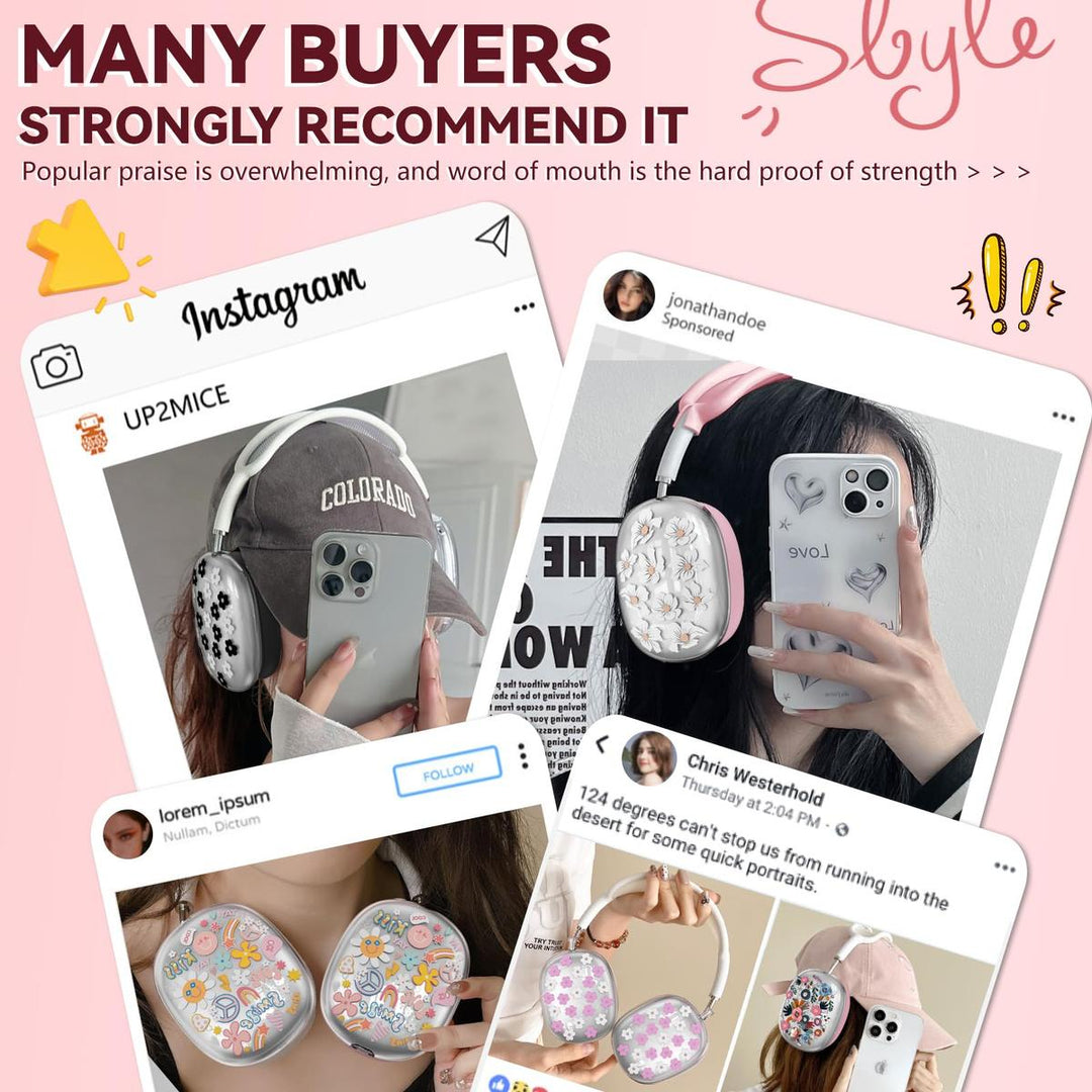 FlowerFlex AirPod Max Covers - DOKUTRONIX