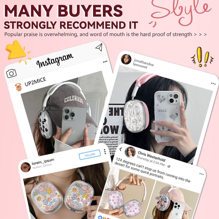 FlowerFlex AirPod Max Covers - DOKUTRONIX