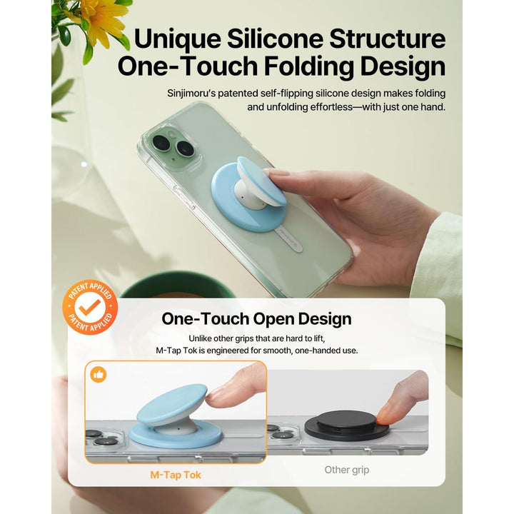 Sinjimoru M-Tap Grip: Soft Magnetic Finger Holder - DOKUTRONIX