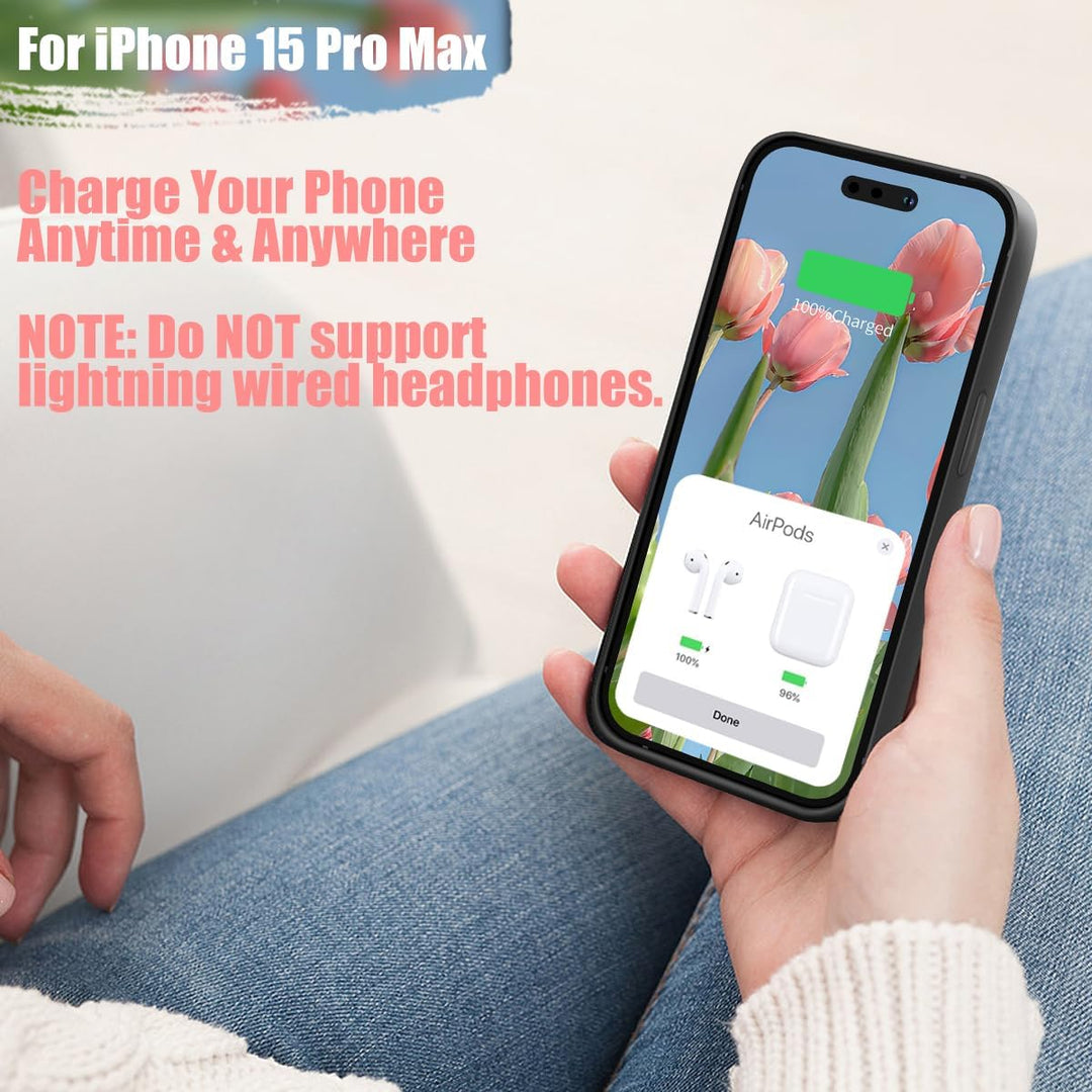 PowerGuard 6000: iPhone 15 Pro Max Battery Case - DOKUTRONIX