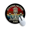 Skull Pad Round Mouse Mat