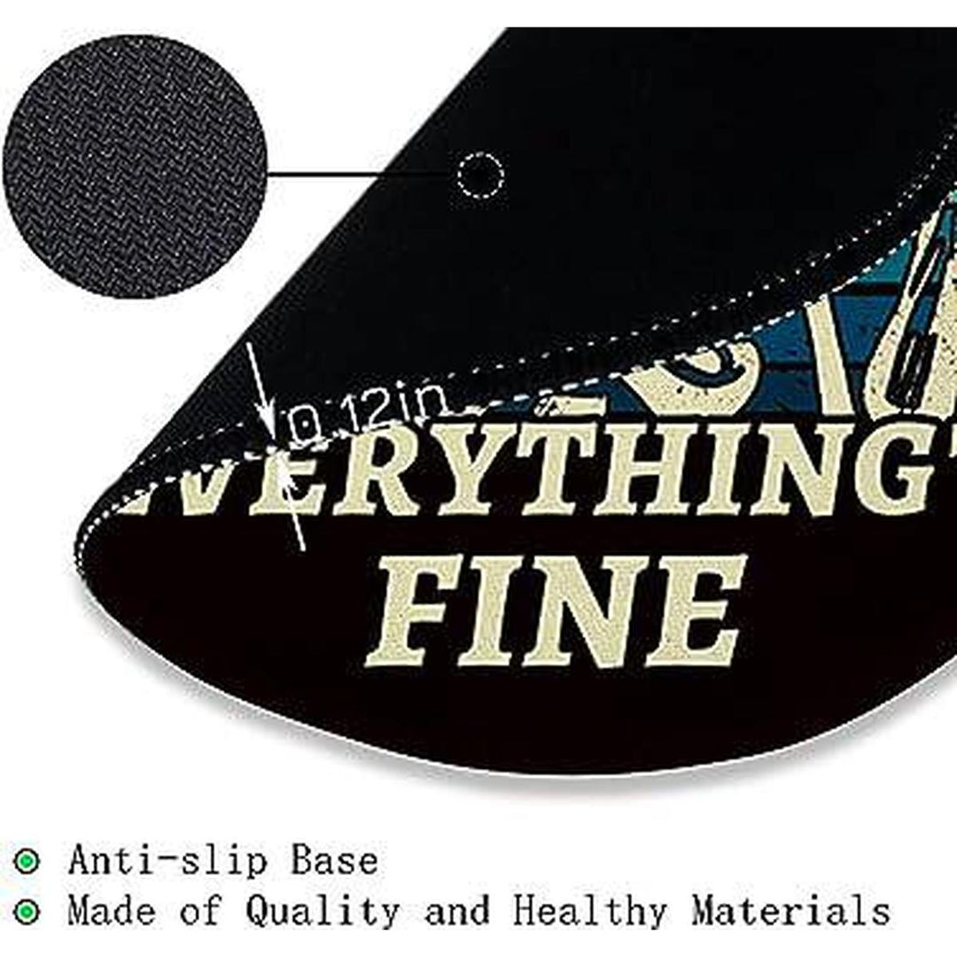 Skull Pad Round Mouse Mat - DOKUTRONIX