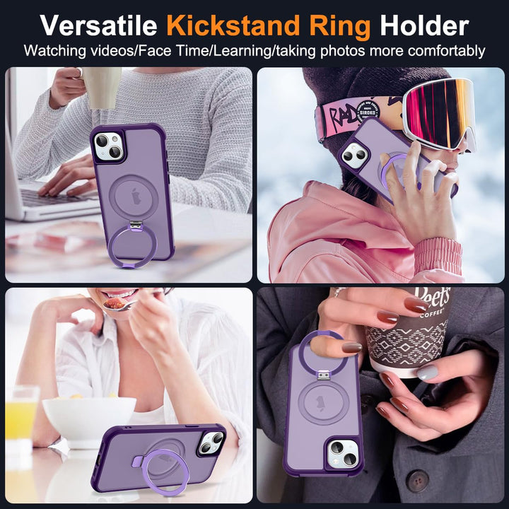 SKYLMW Purple MagSafe Case for iPhone 14 Plus - DOKUTRONIX