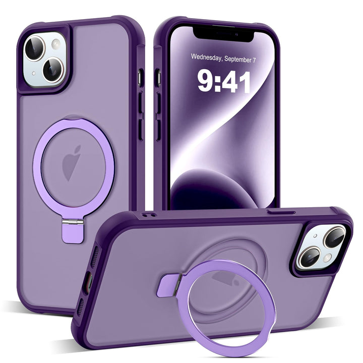 SKYLMW Purple MagSafe Case for iPhone 14 Plus - DOKUTRONIX