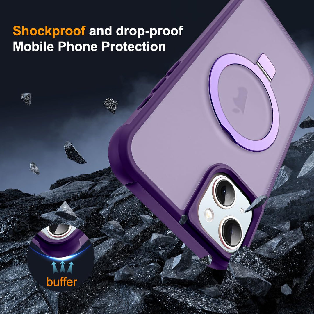 SKYLMW Purple MagSafe Case for iPhone 14 Plus - DOKUTRONIX