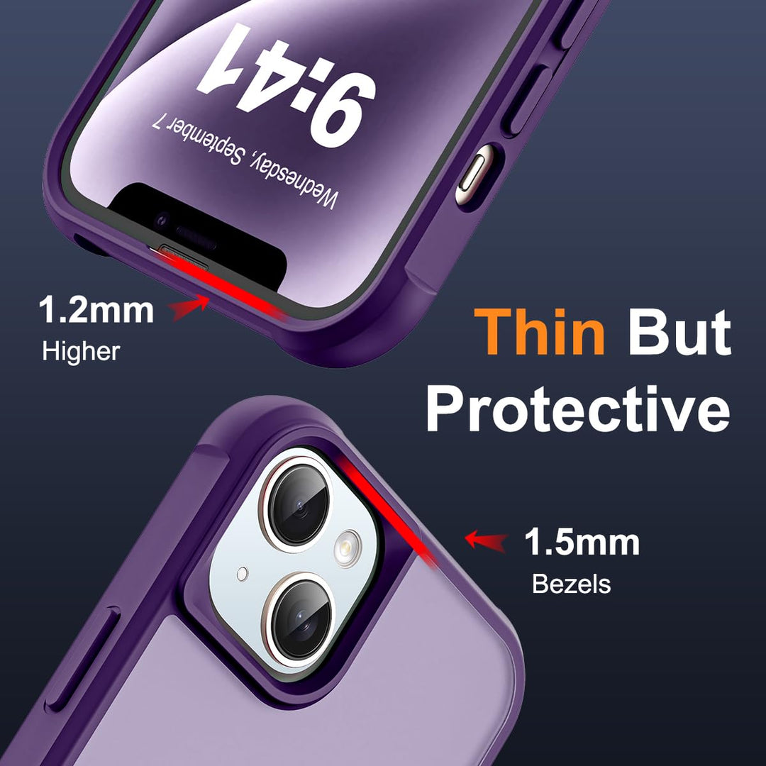 SKYLMW Purple MagSafe Case for iPhone 14 Plus - DOKUTRONIX