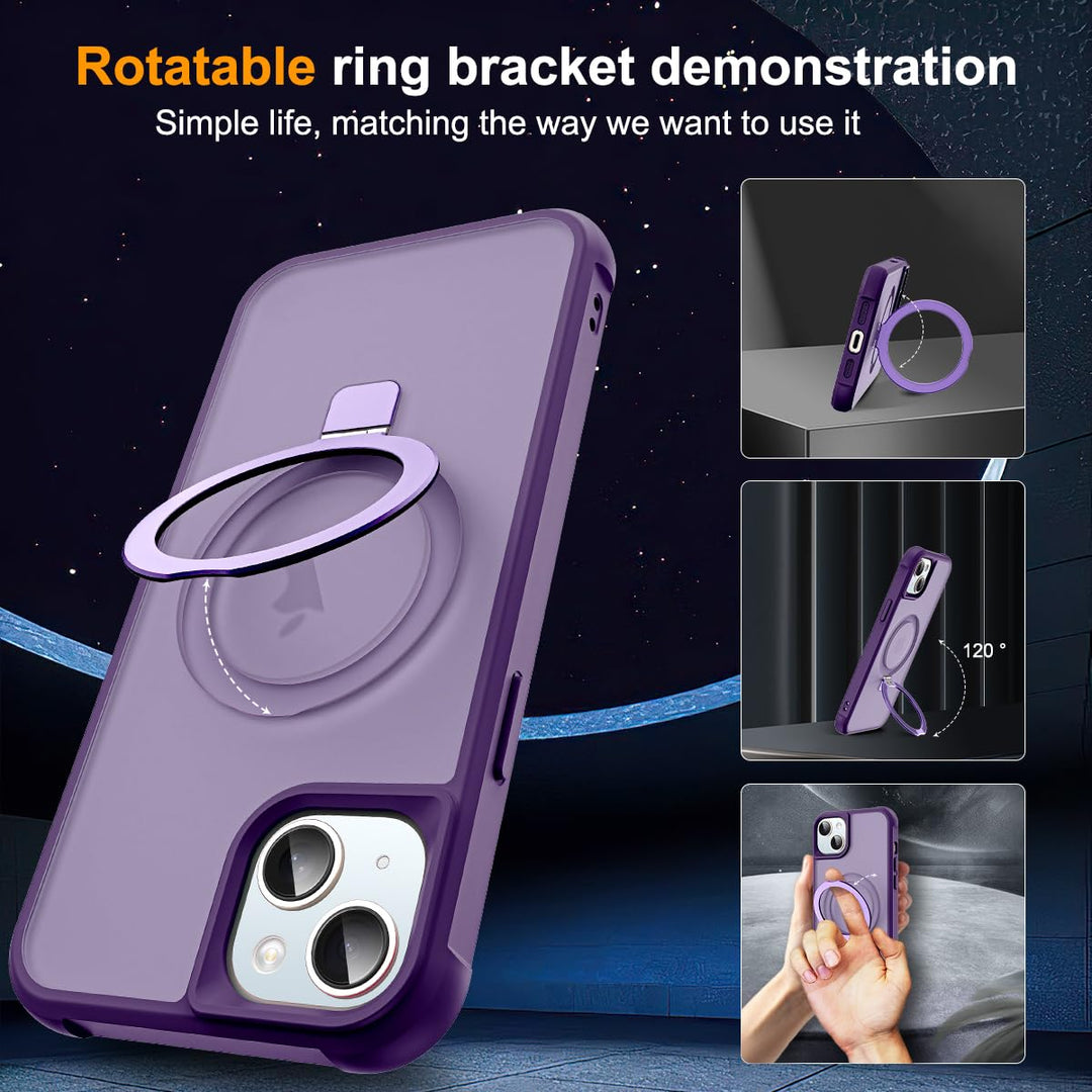 SKYLMW Purple MagSafe Case for iPhone 14 Plus - DOKUTRONIX