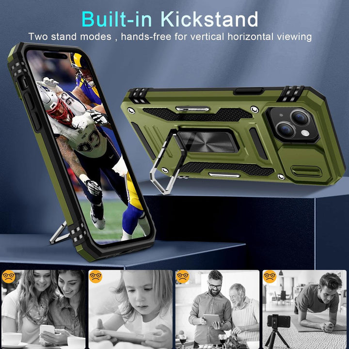 SlideShield 15+ iPhone Case - Olive Green - DOKUTRONIX