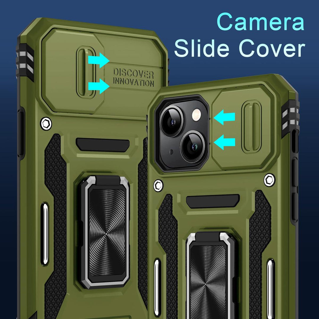 SlideShield 15+ iPhone Case - Olive Green - DOKUTRONIX