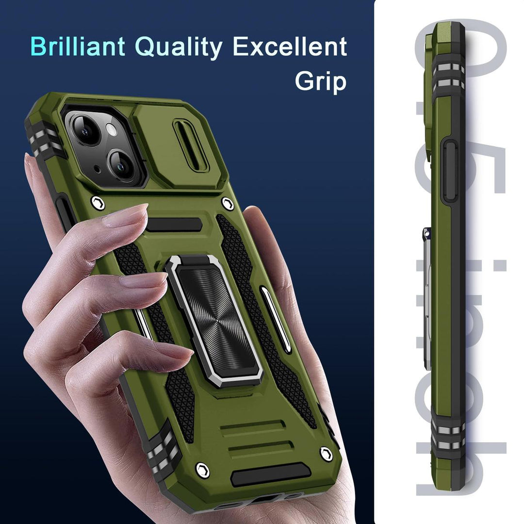 SlideShield 15+ iPhone Case - Olive Green - DOKUTRONIX