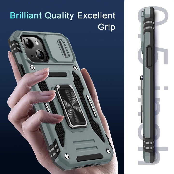 SlideShield 15+ iPhone Case - Olive Green - DOKUTRONIX