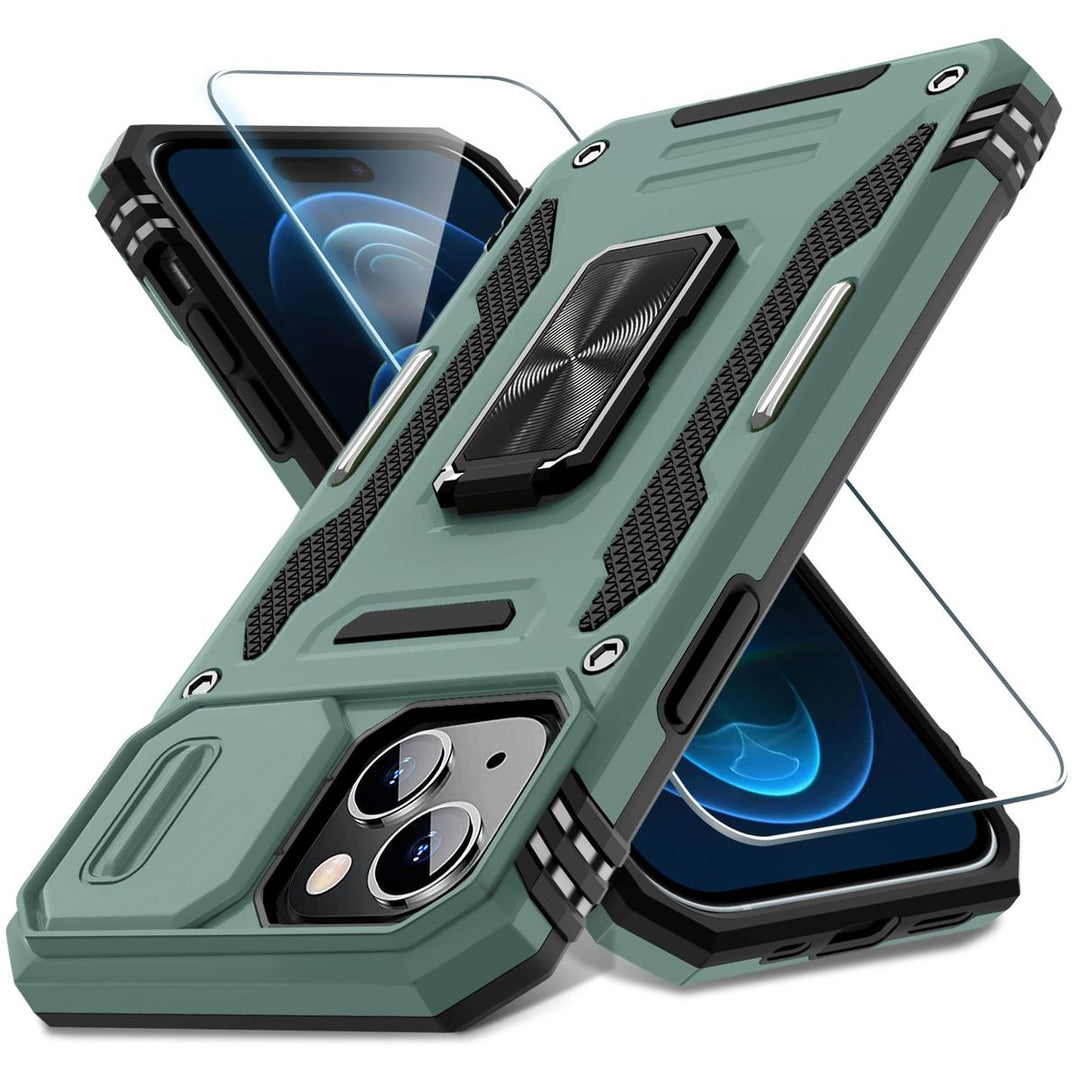 SlideShield 15+ iPhone Case - Olive Green - DOKUTRONIX