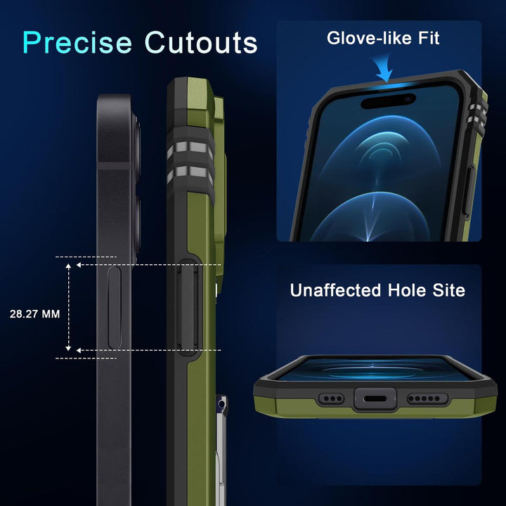 SlideShield 15+ iPhone Case - Olive Green - DOKUTRONIX