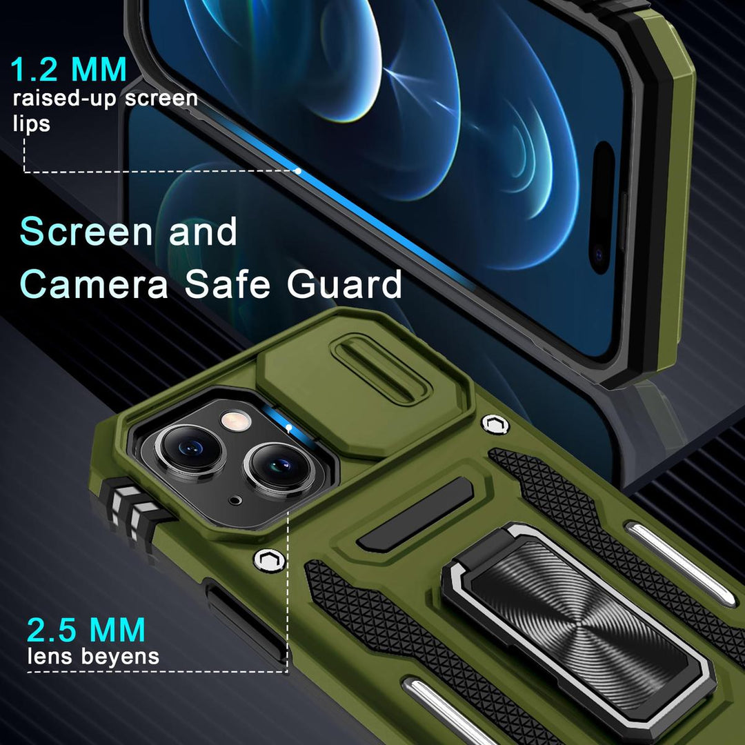 SlideShield 15+ iPhone Case - Olive Green - DOKUTRONIX