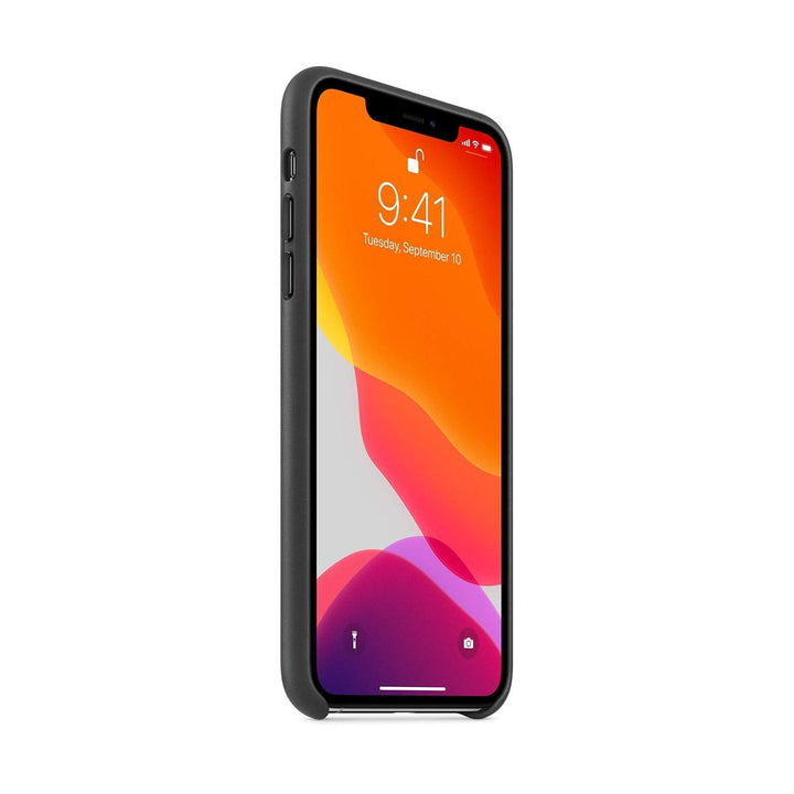 Slim Black Leather Case for iPhone 11 Pro Max - DOKUTRONIX