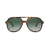 Tortoise Green Retro Aviators