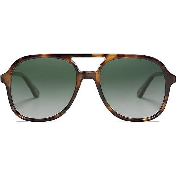 Tortoise Green Retro Aviators - DOKUTRONIX
