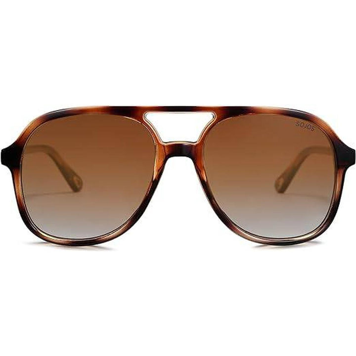 Retro 70s Aviators - Brown Tortoise - DOKUTRONIX