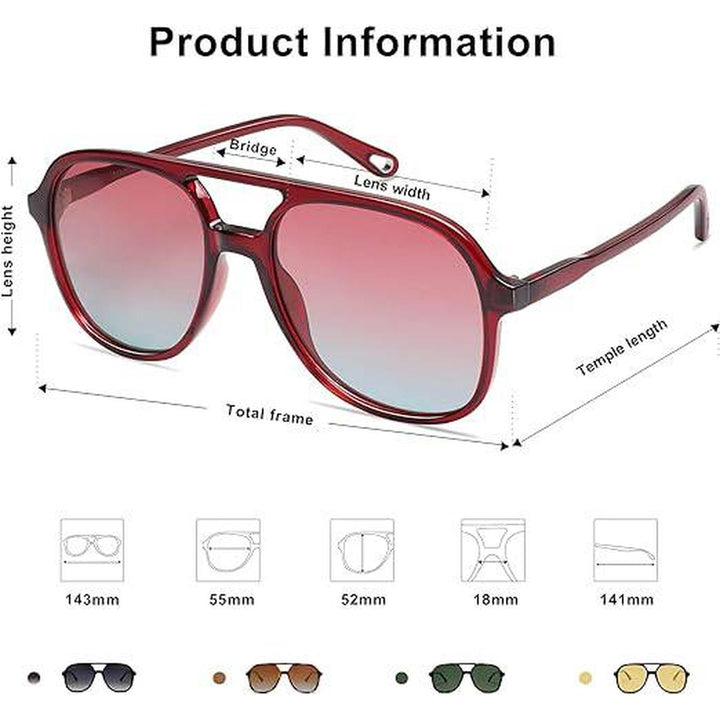 Retro Burgundy Aviators - DOKUTRONIX
