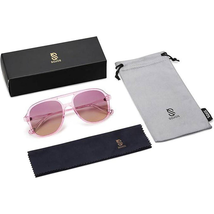 Sojos Retro Aviators: Classic Purple Gradient Style - DOKUTRONIX