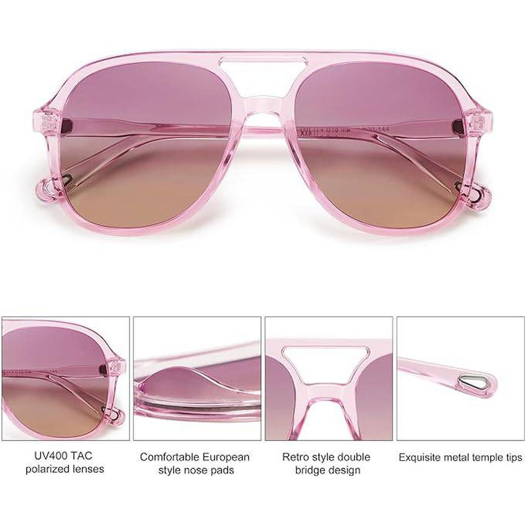 Sojos Retro Aviators: Classic Purple Gradient Style - DOKUTRONIX