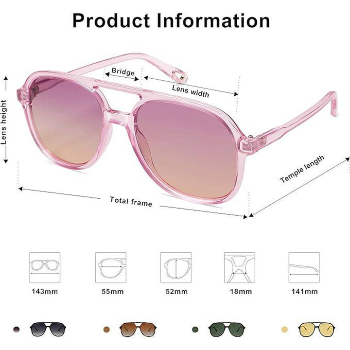 Sojos Retro Aviators: Classic Purple Gradient Style - DOKUTRONIX