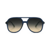 Retro Aviators - Dark Blue/Grey Brown