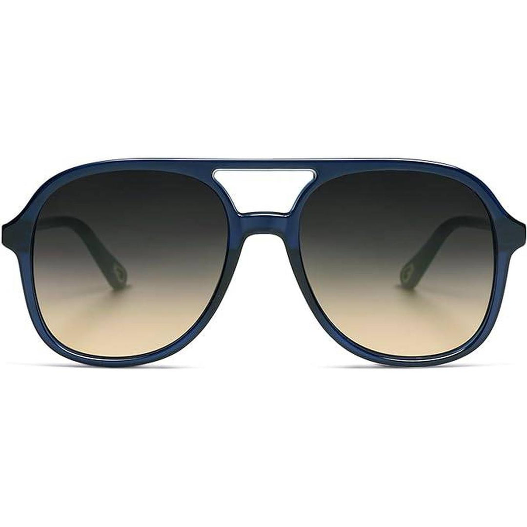 Retro Aviators - Dark Blue/Grey Brown - DOKUTRONIX