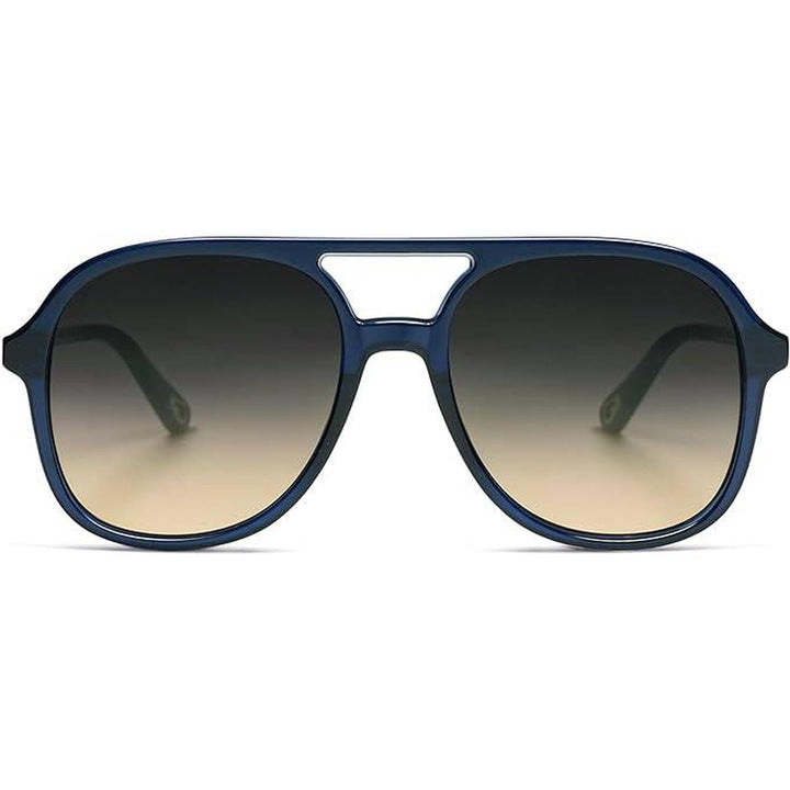 Retro Aviators - Dark Blue/Grey Brown - DOKUTRONIX