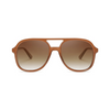 Sojos Retro Aviators - Classic 70s Brown Shades