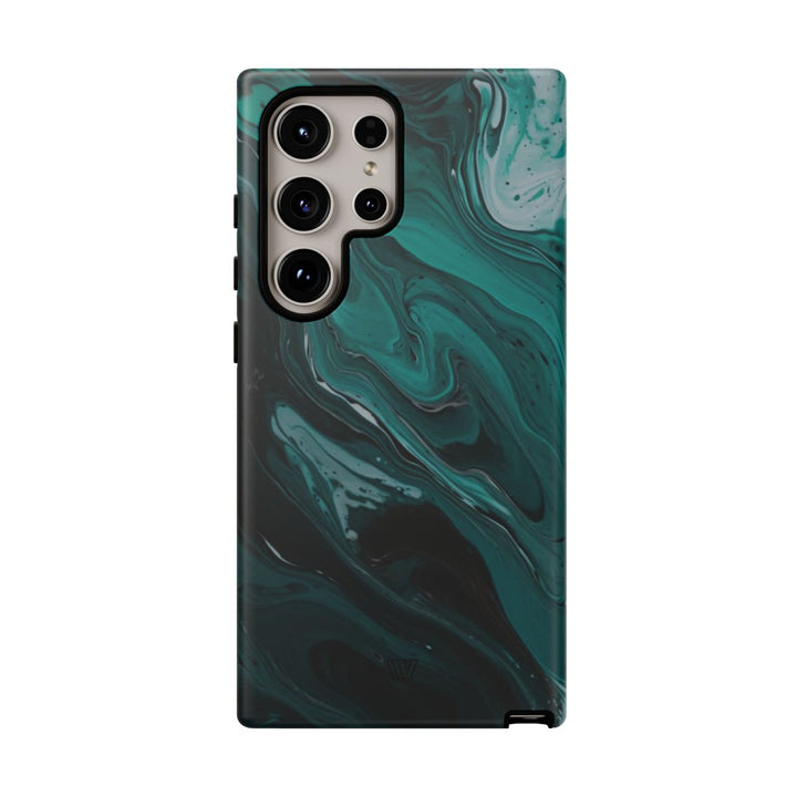 TEAL PAINT SWIRL | Tough Phone Case