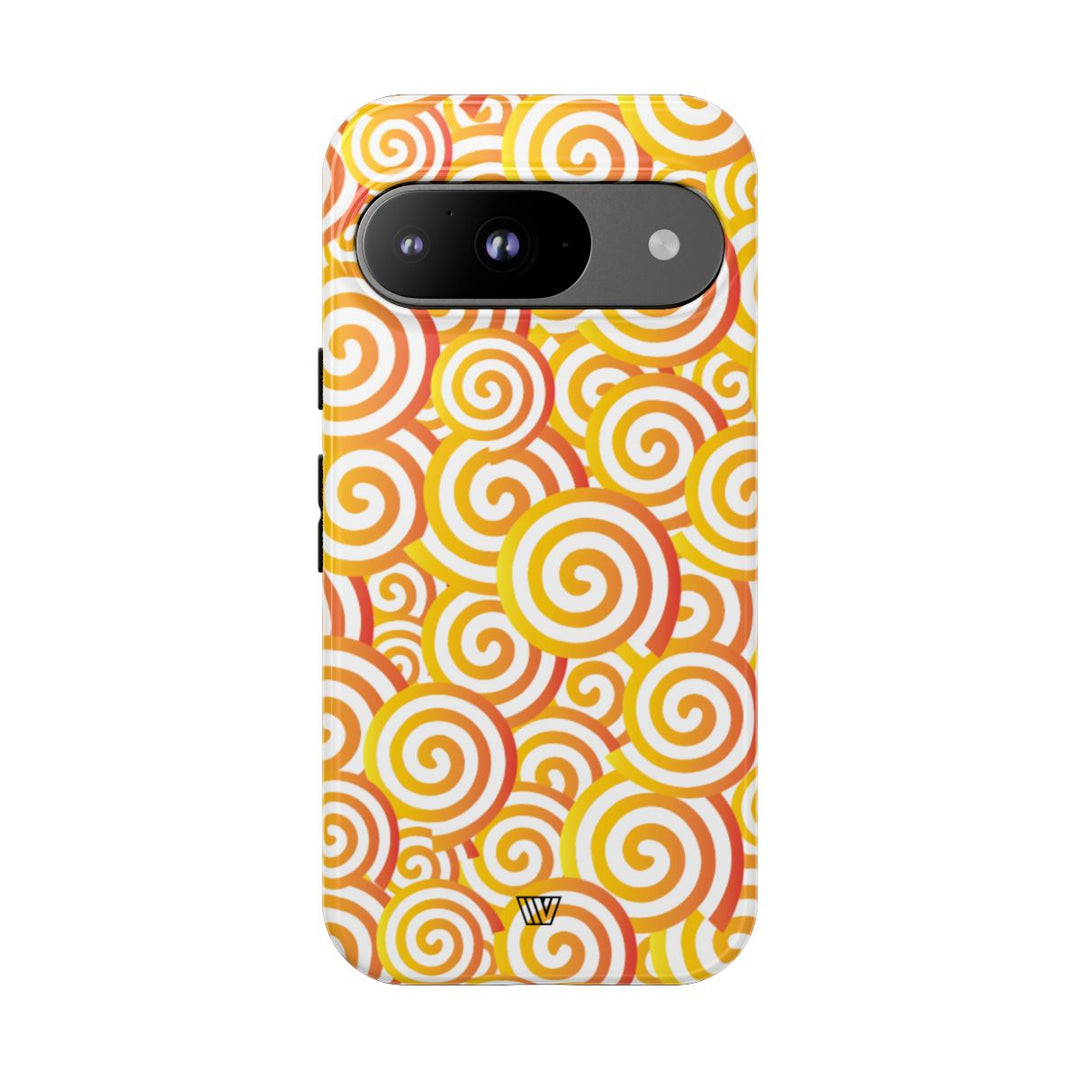ABSTRACT SPIRAL ORANGE | Tough Phone Case
