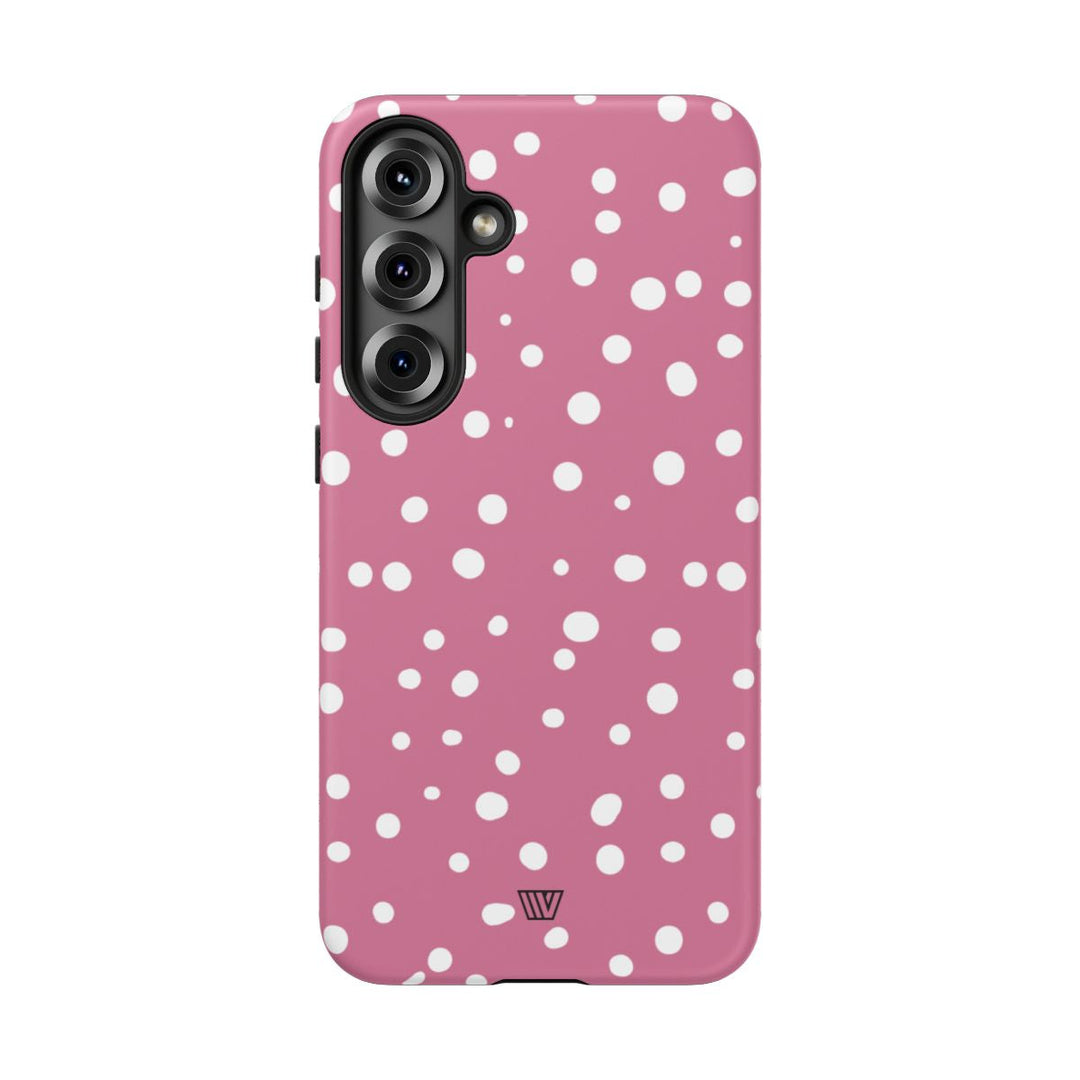 BLUSH RED DOTS | Tough Phone Case
