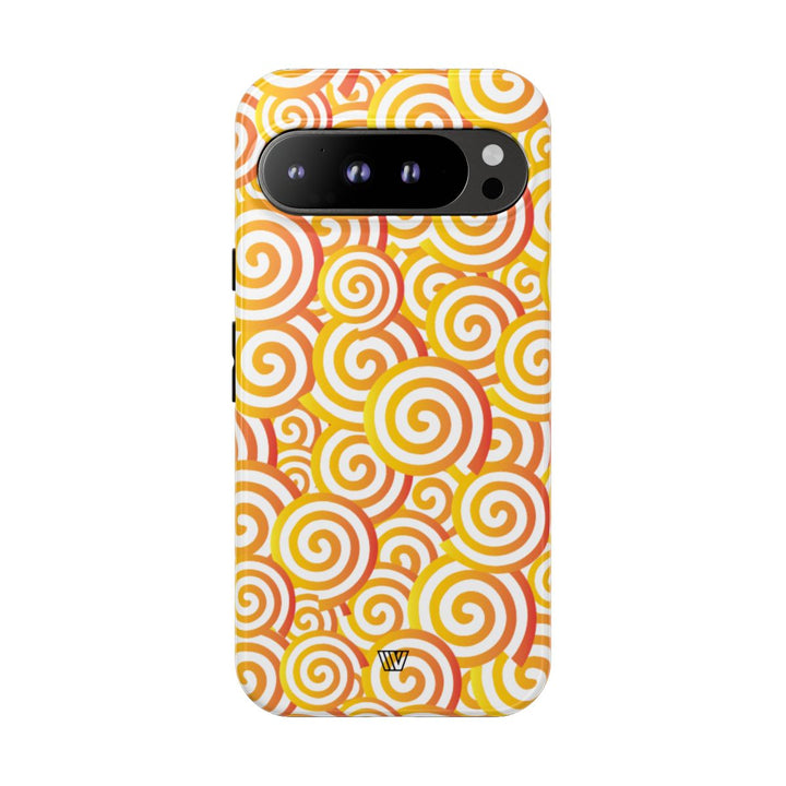 ABSTRACT SPIRAL ORANGE | Tough Phone Case