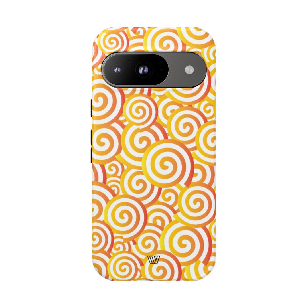 ABSTRACT SPIRAL ORANGE | Tough Phone Case