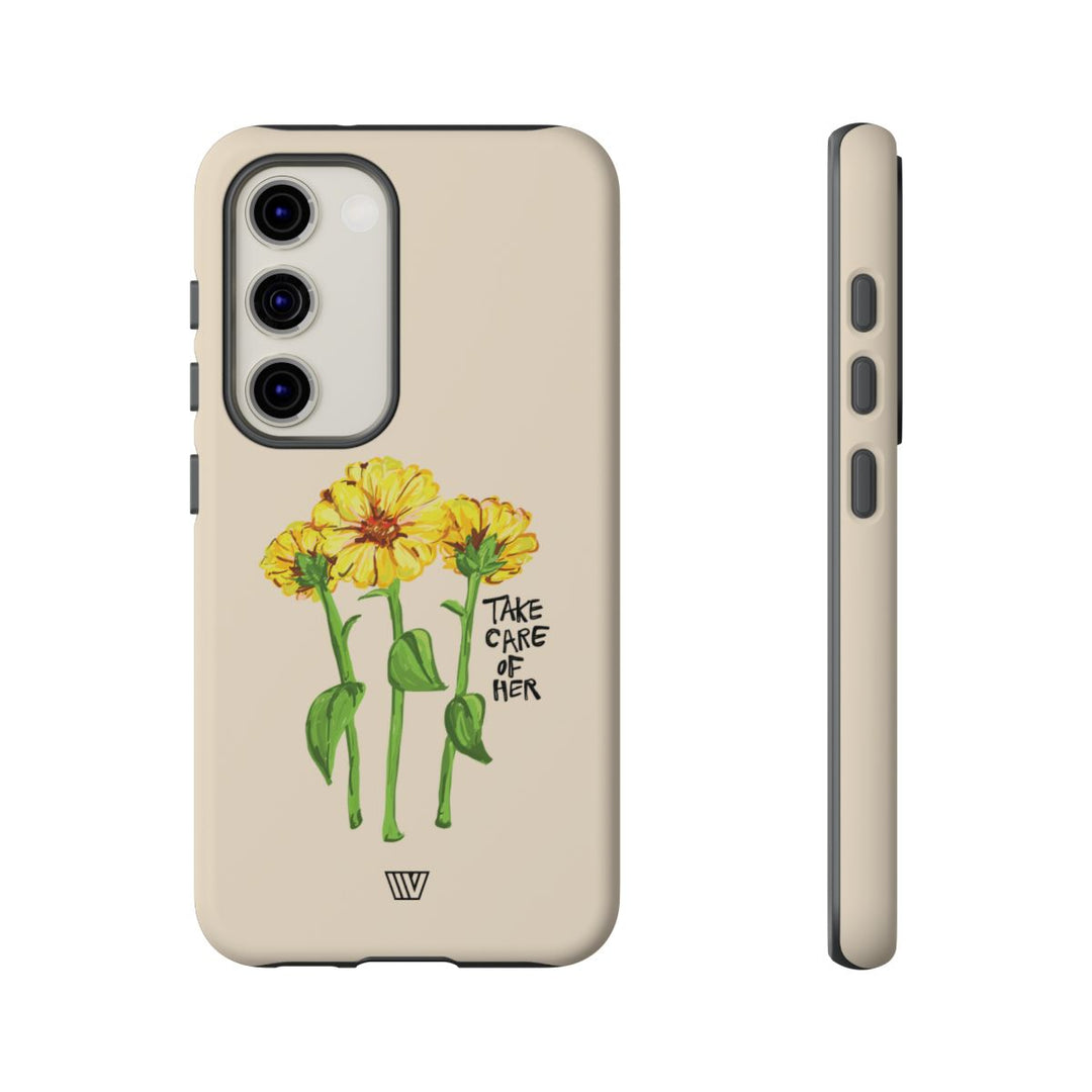 TAKE CARE OF HER | Tough Phone Case